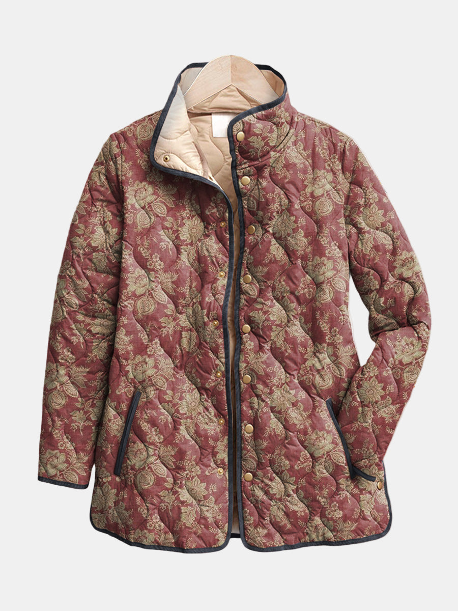 DELACROIX | Giacca trapuntata Damas prugna Sophie