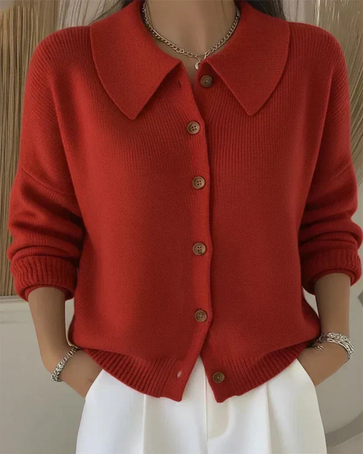 Vespera™ | Cardigan con colletto e bottoni