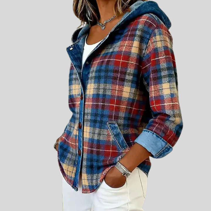 Hildred™ | Giacca-camicia imbottita a quadri