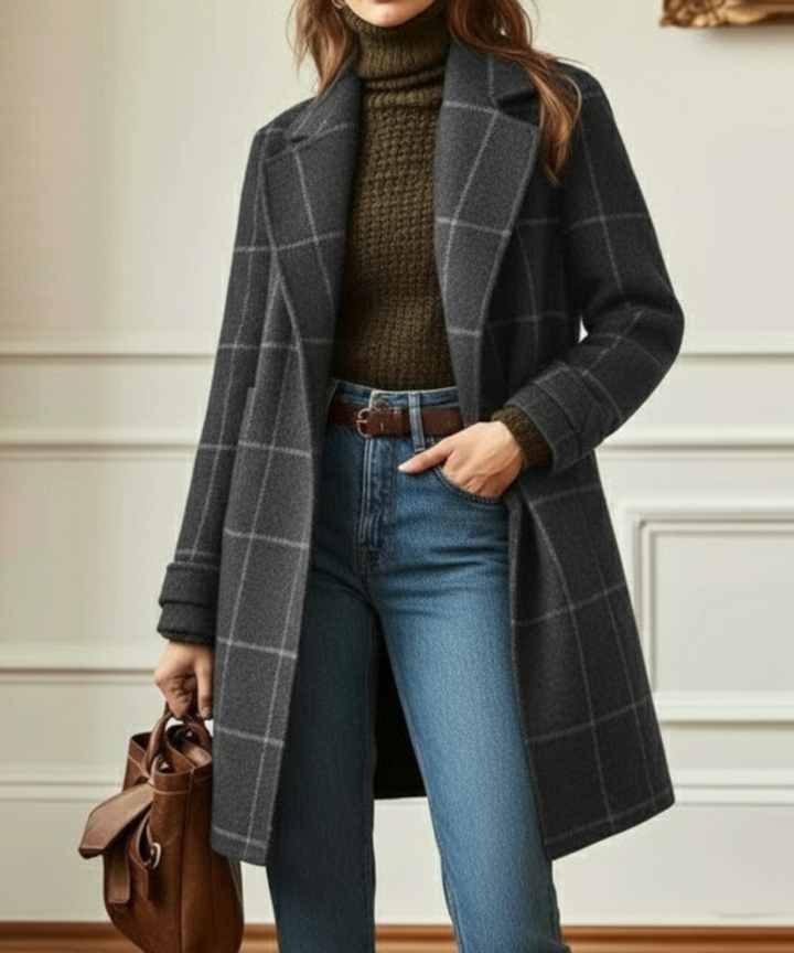 Sybil | Windowpane Check Coat