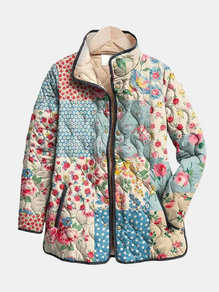 DELACROIX | Giacca trapuntata patchwork floreale Chloé