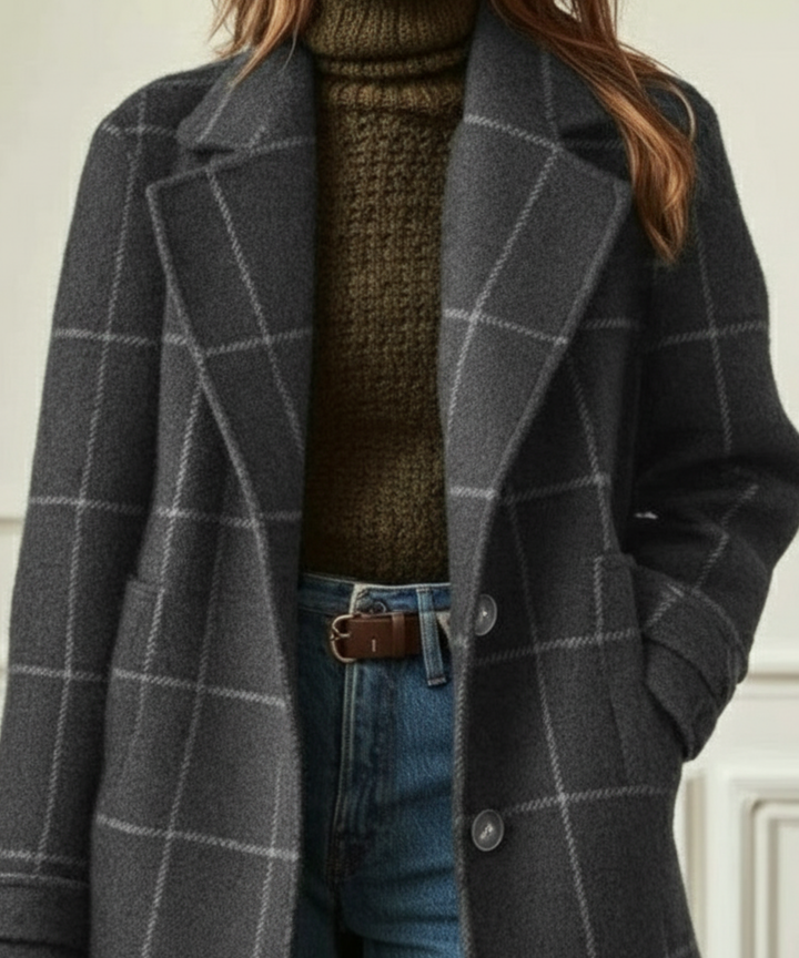 Sybil | Windowpane Check Coat