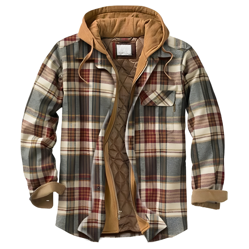 Stefano| Giacca patchwork comoda con cappuccio