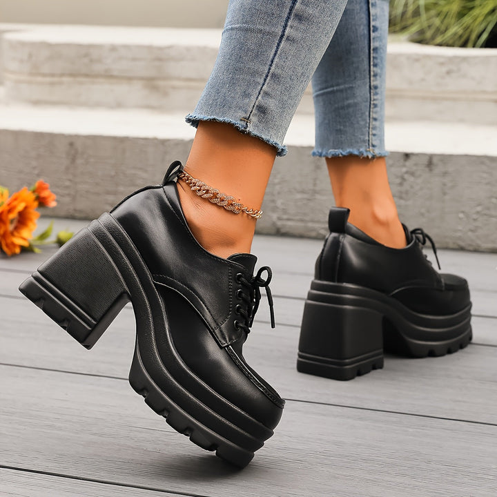 Victoire | Scarpe stringate ortopediche con plateau