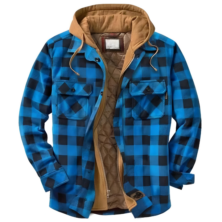 Stefano| Giacca patchwork comoda con cappuccio