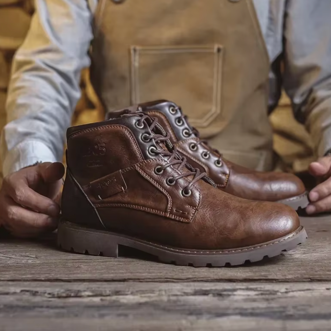 Aaron | Stivali in pelle vintage