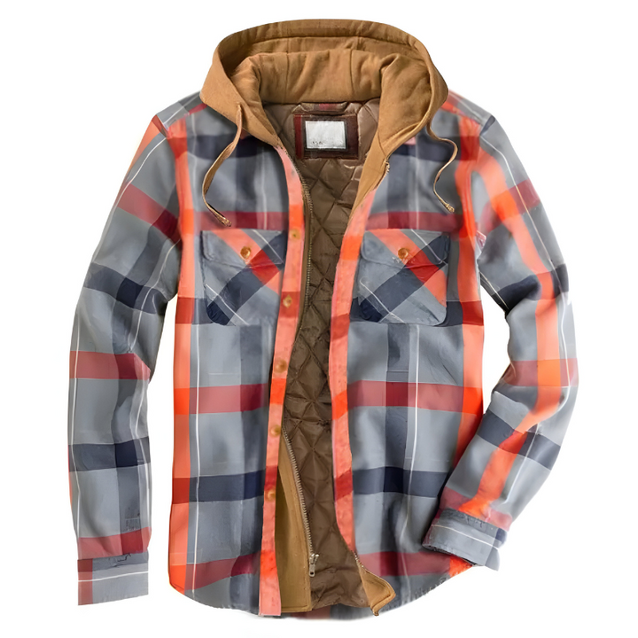 Stefano| Giacca patchwork comoda con cappuccio