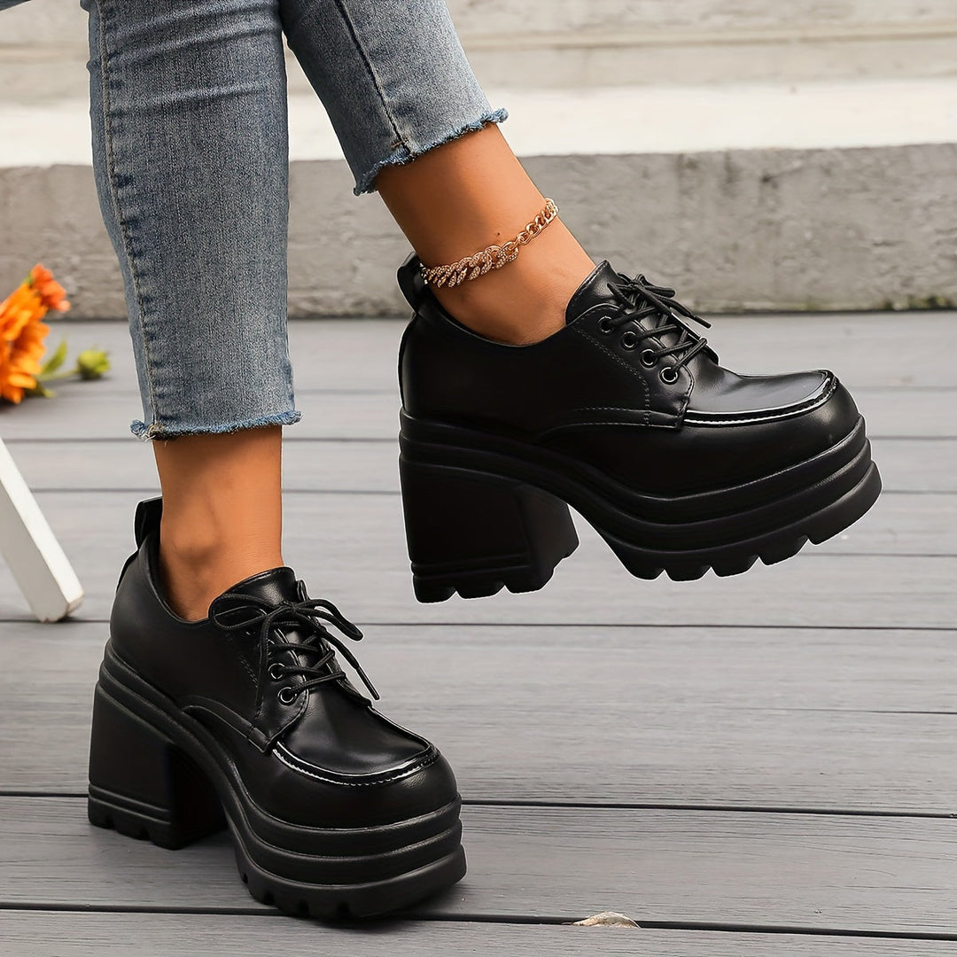 Victoire | Scarpe stringate ortopediche con plateau