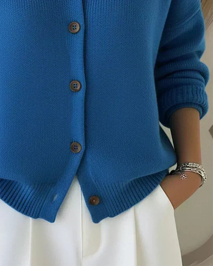 Vespera™ | Cardigan con colletto e bottoni