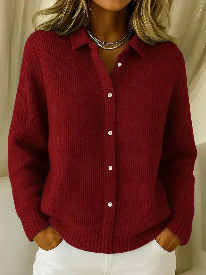 Camille™ | Cardigan in maglia testurizzata con bottoni