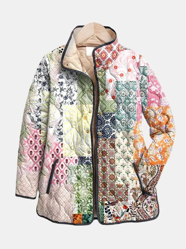 DELACROIX | Giacca Trapuntata Patchwork Boho Florence