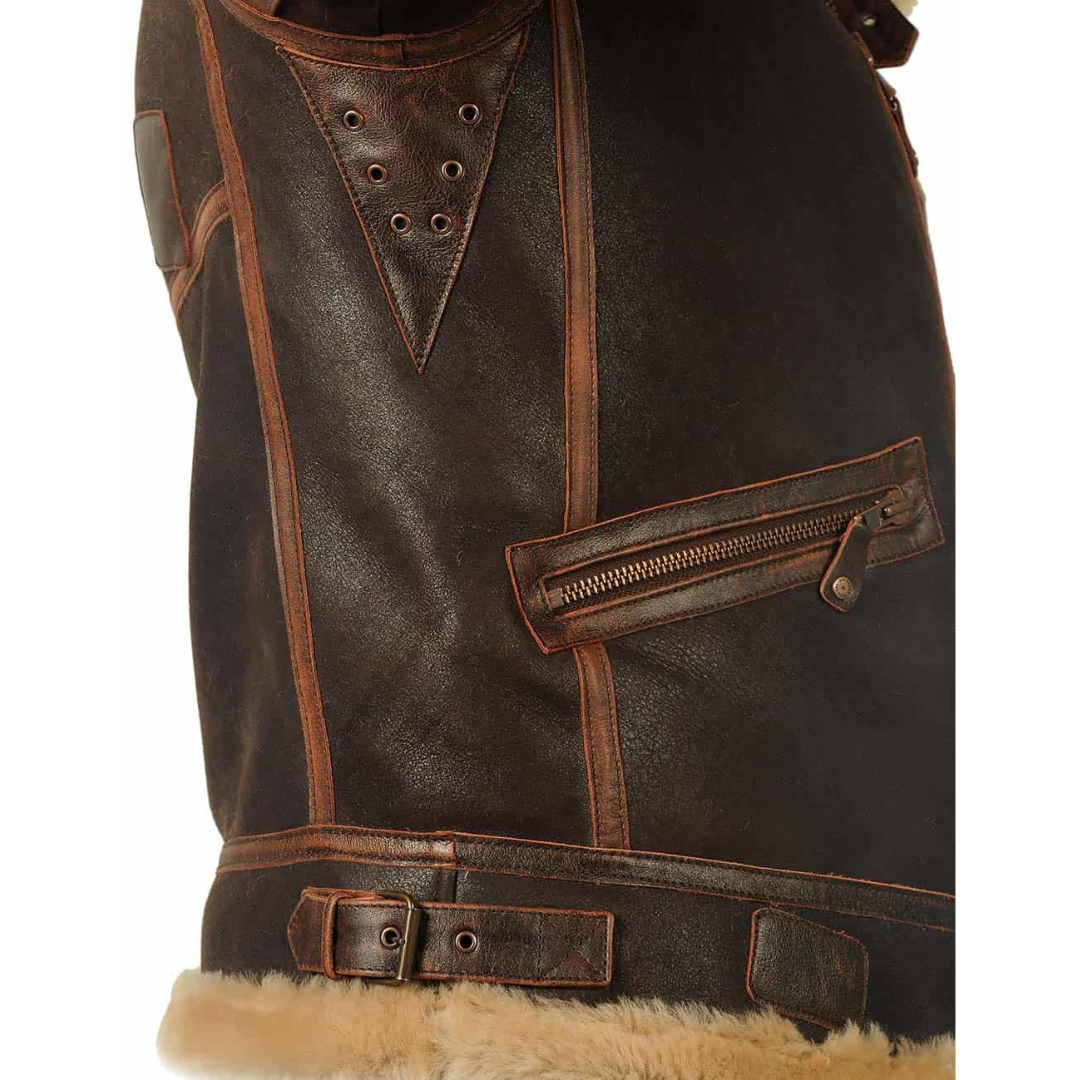 Federico | Giacca aviator classica in shearling