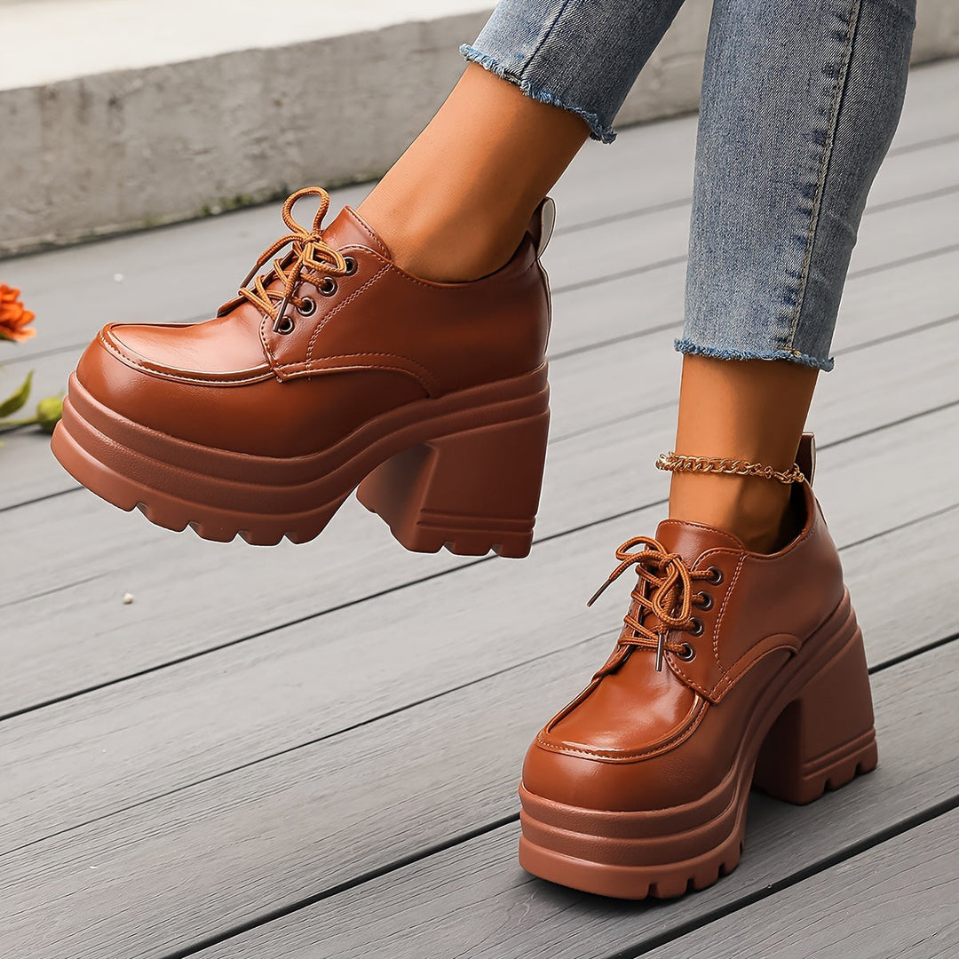 Victoire | Scarpe stringate ortopediche con plateau