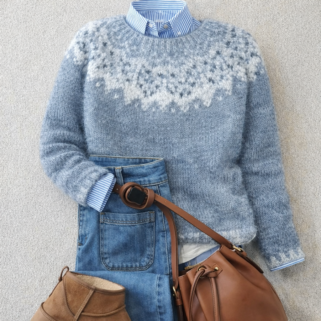 Pull Maille Flocons Délicats Chloé
