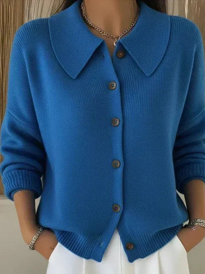 Vespera™ | Cardigan con colletto e bottoni