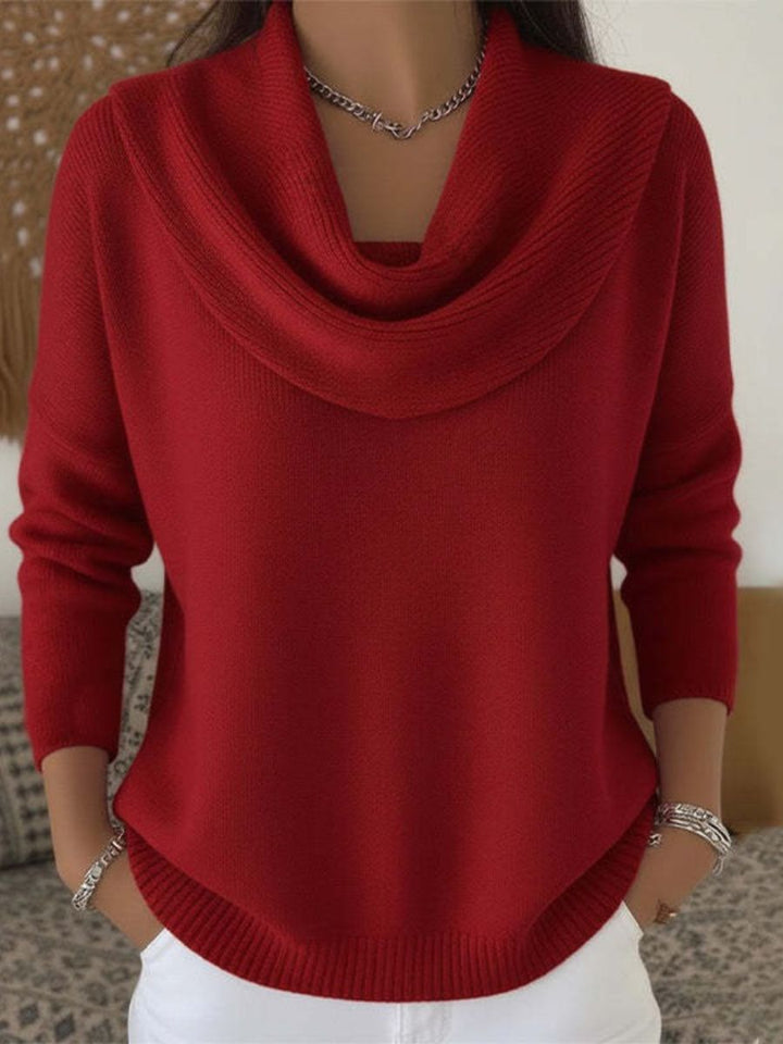 Juliette™ | Maglione con collo drappeggiato
