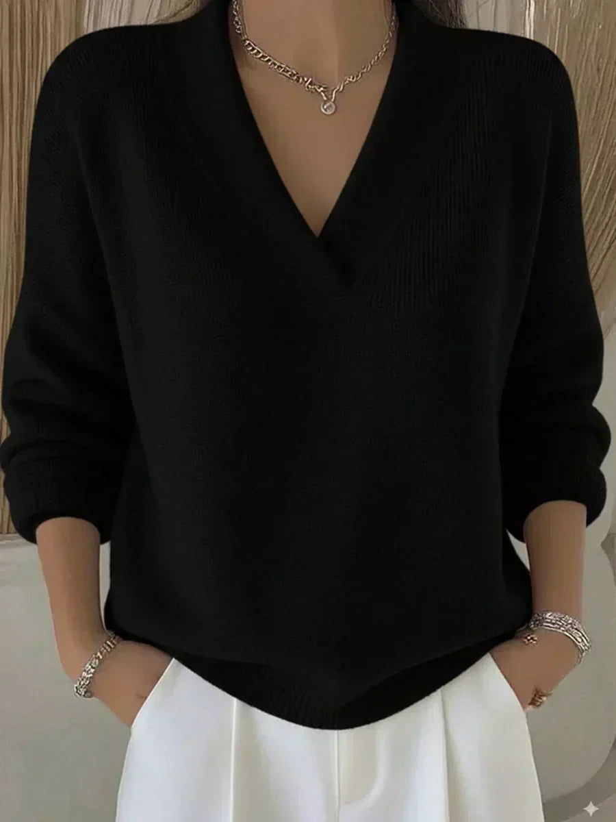 Vivelle™ | Maglione dal collo a V morbido