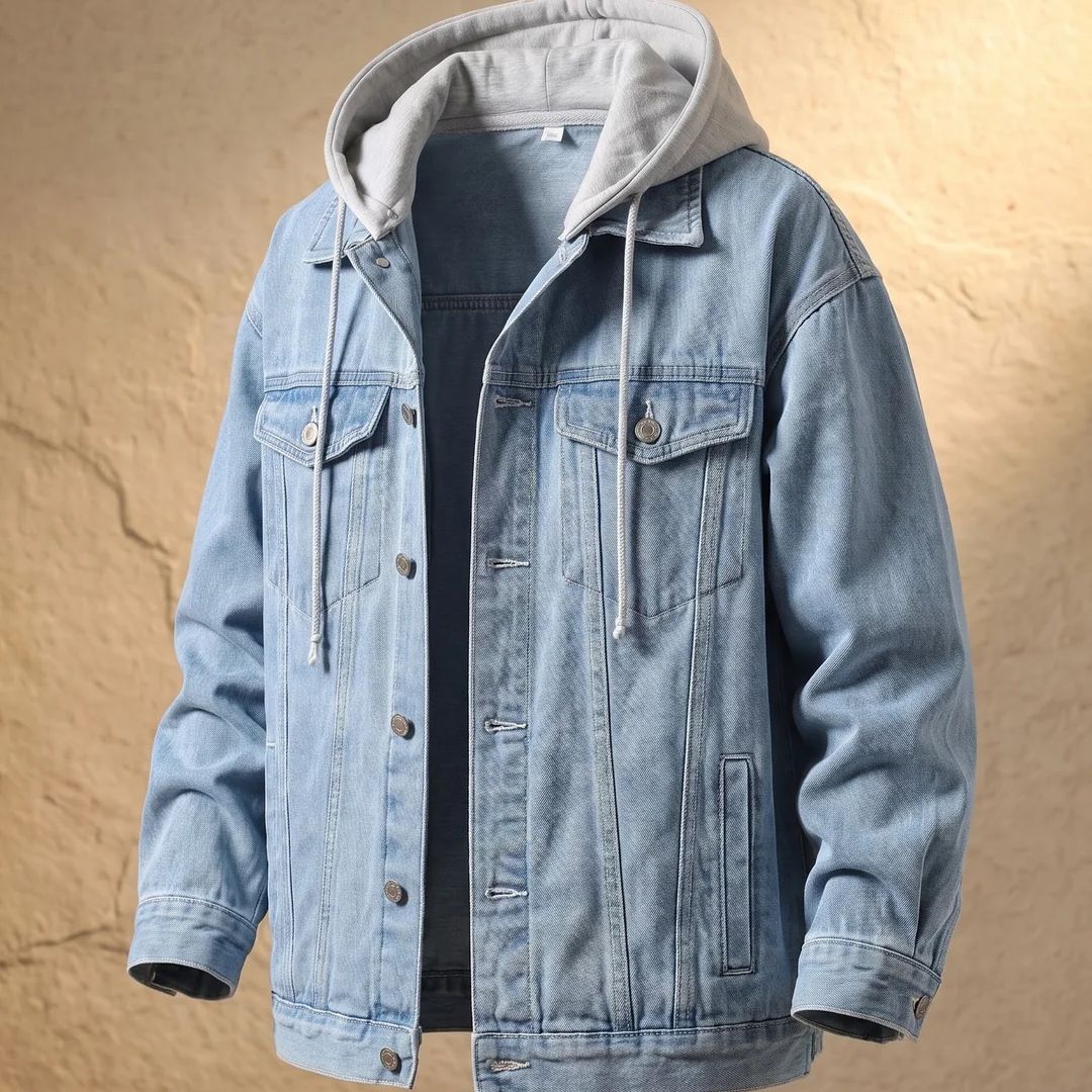 Castell | Giacca di jeans urbana con cappuccio