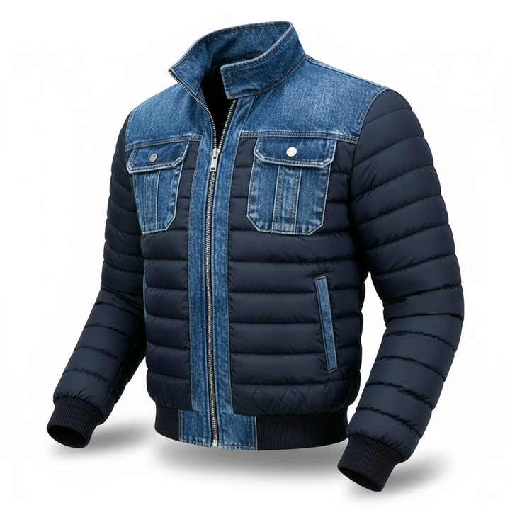 Lorenzo | Giacca di jeans imbottita ed elegante