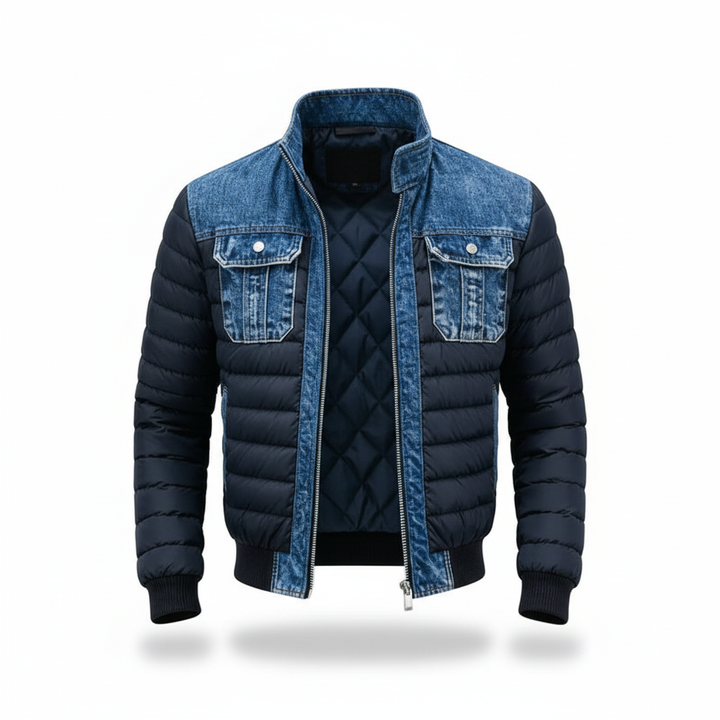 Lorenzo | Giacca di jeans imbottita ed elegante