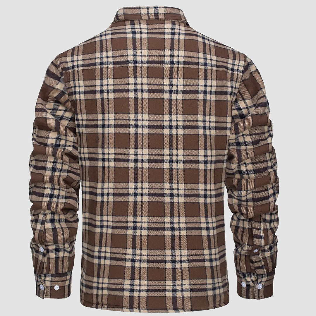 Leonardo | Giacca-camicia a quadri imbottita