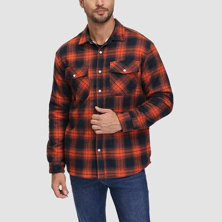 Leonardo | Giacca-camicia a quadri imbottita