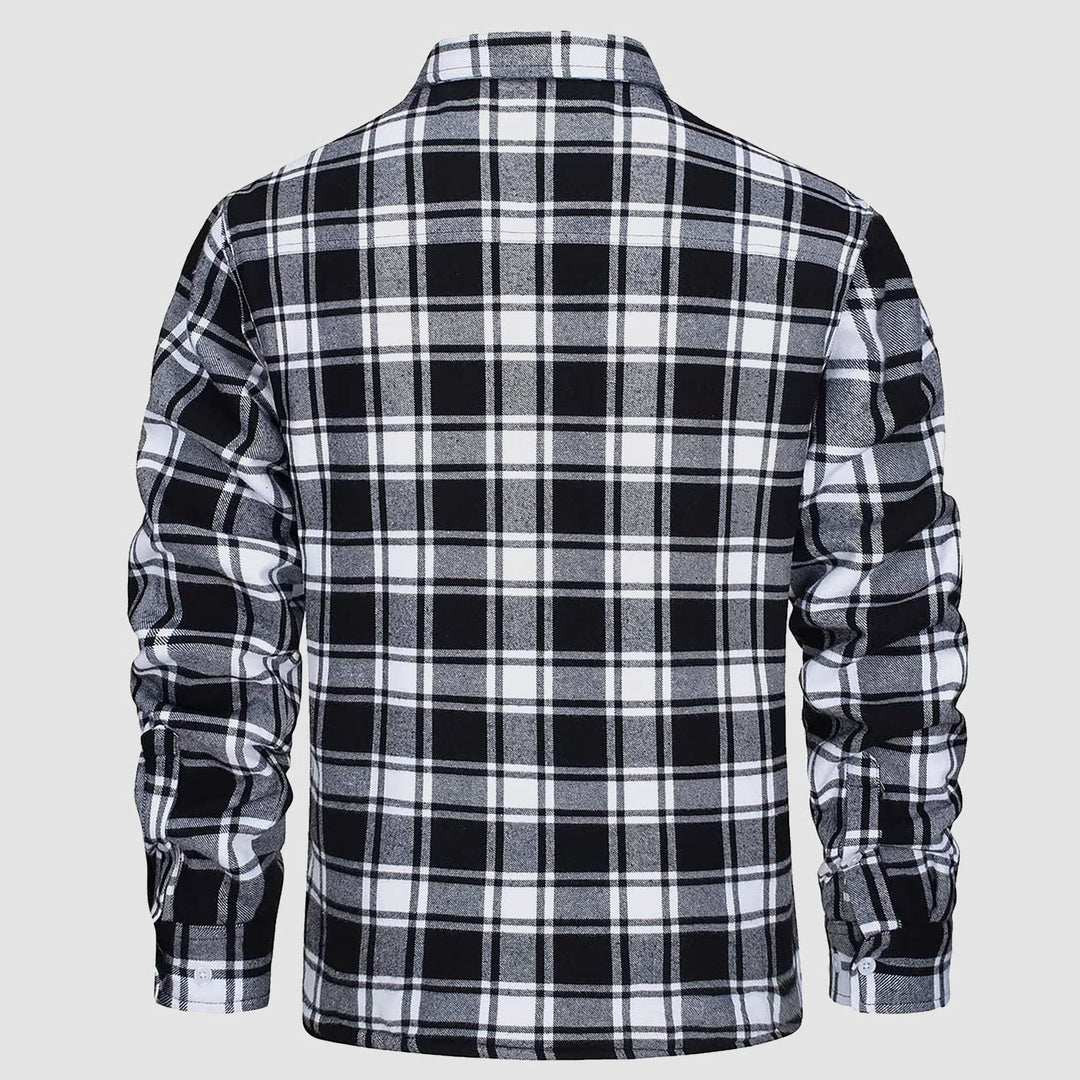 Leonardo | Giacca-camicia a quadri imbottita