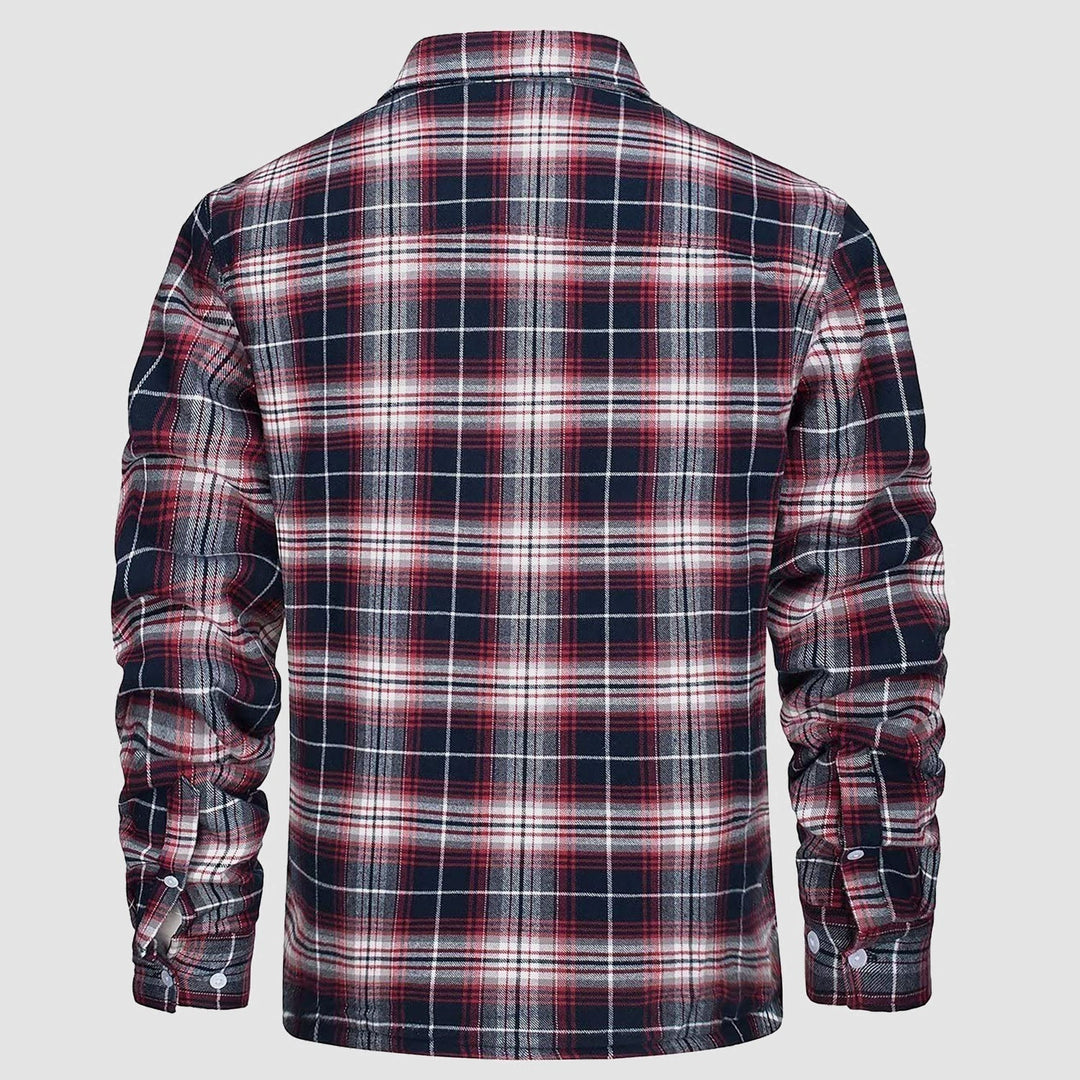 Leonardo | Giacca-camicia a quadri imbottita