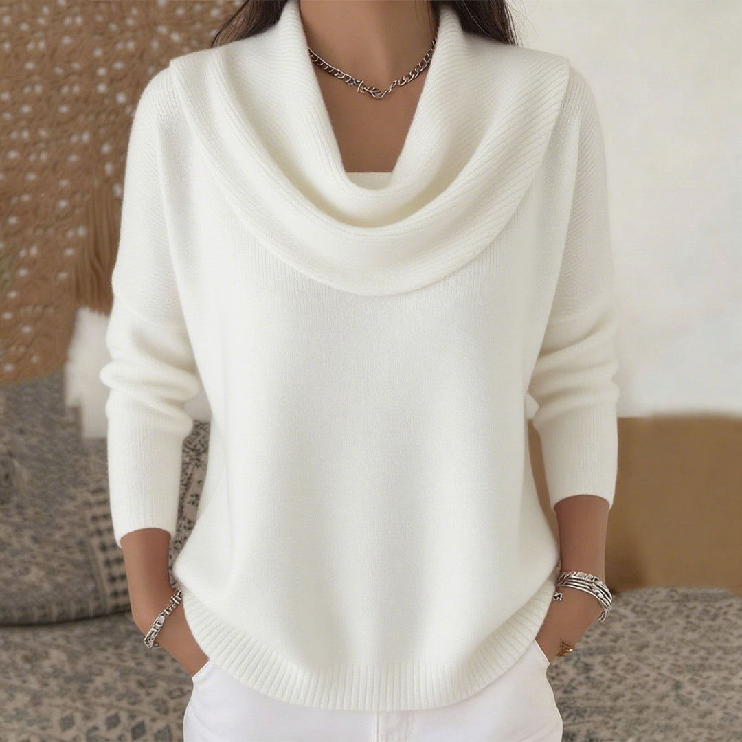 Juliette™ | Maglione con collo drappeggiato