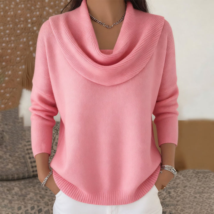 Juliette™ | Maglione con collo drappeggiato