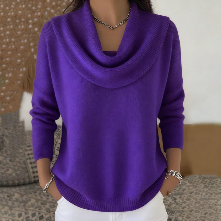 Juliette™ | Maglione con collo drappeggiato