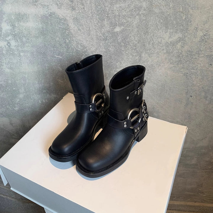 Diane | Stivaletti Biker con Fibbia