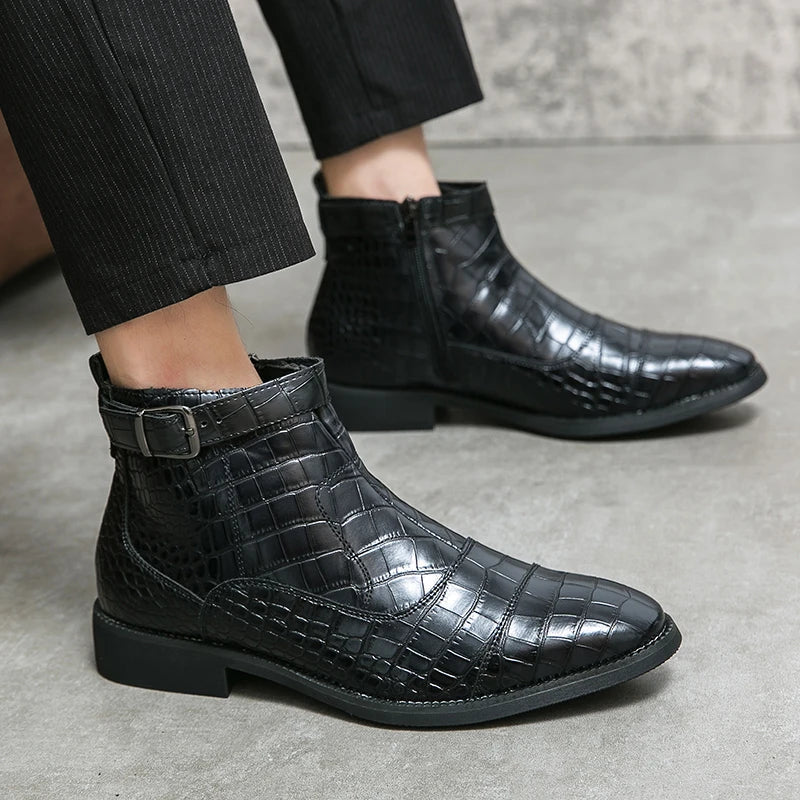 Dylan | Stivaletti con Fibbia in Ecopelle