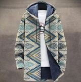 Stefano | Cappotto invernale con motivo geometrico