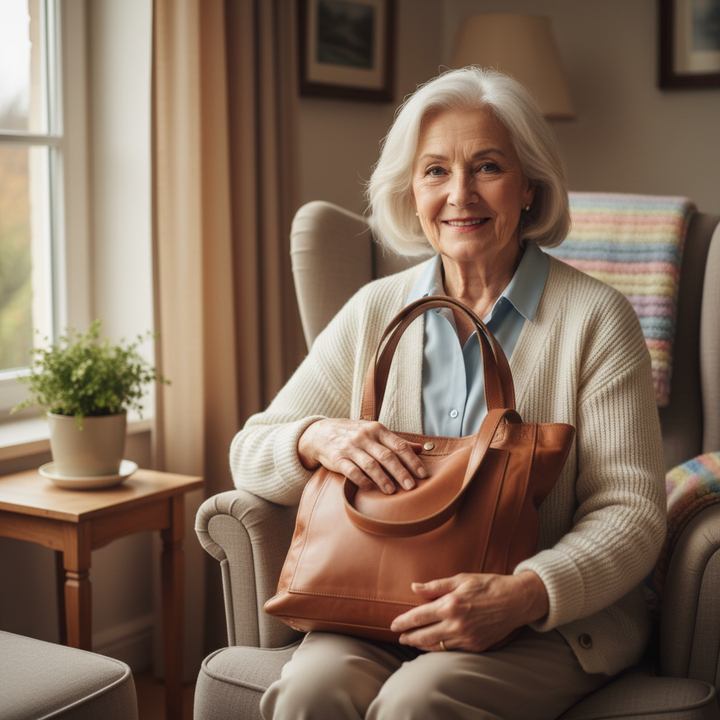 Lo stile moderno e chic di Lorena | Borsa in pelle elegante