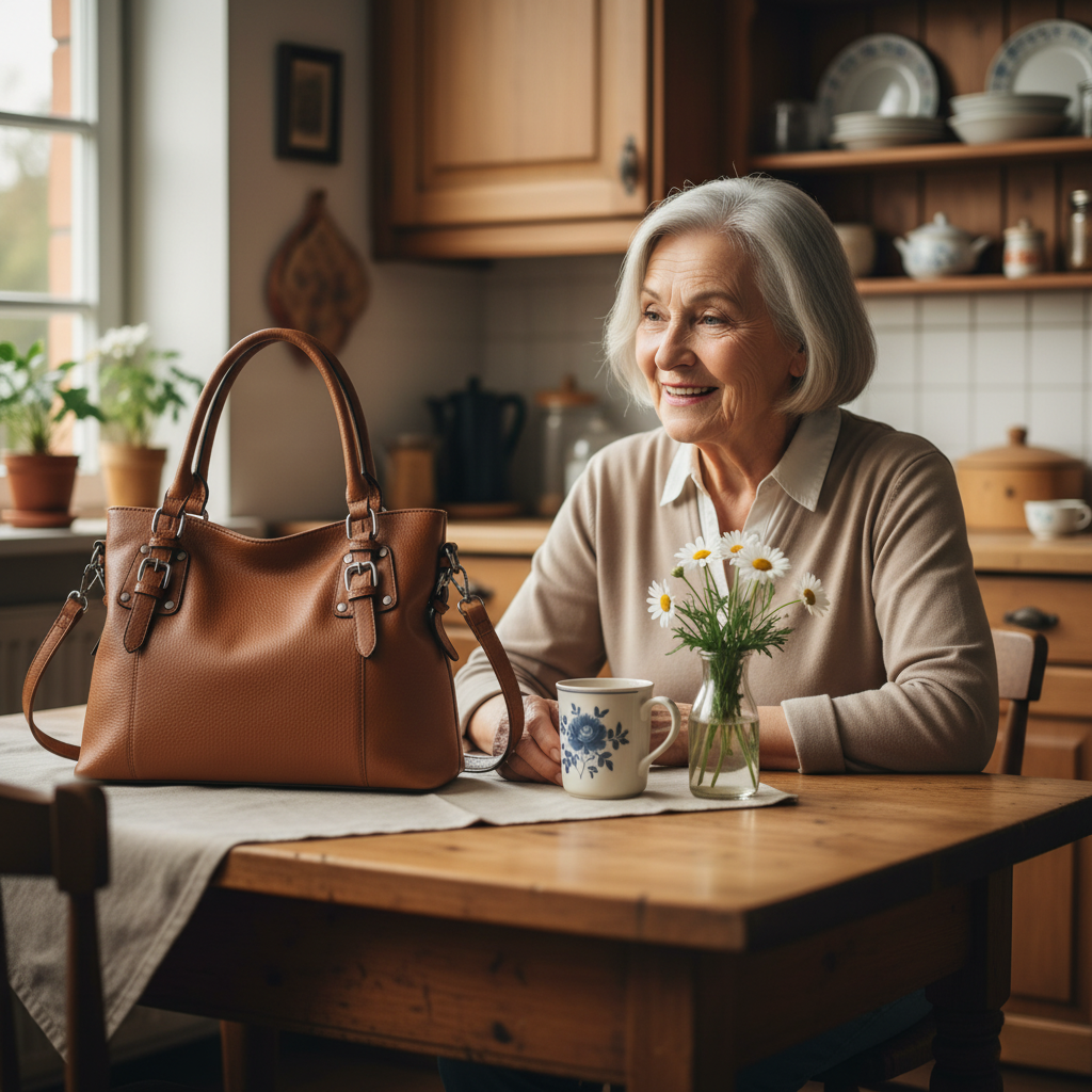 L’elegante borsa a spalla Graceful Allure di Sienna