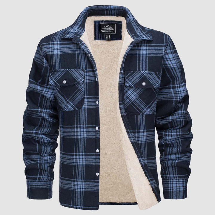 Leonardo | Giacca-camicia a quadri imbottita