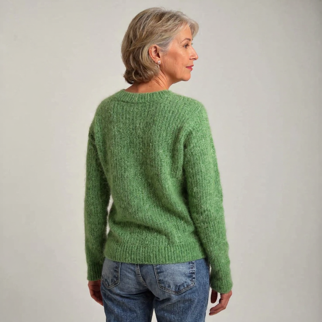 Maglione in maglia con motivo di pecore Mathilde