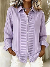 Norelle™ | Camicetta casual a righe con abbottonatura frontale