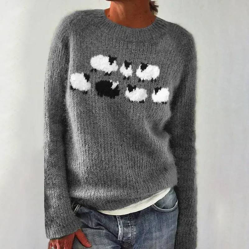 Maglione in maglia Piccole pecore Lucie