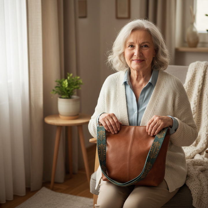 Borsa a spalla in pelle dal fascino vintage di Chelsey