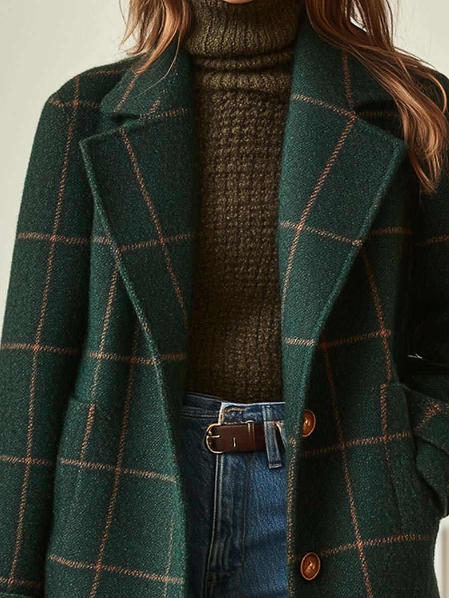 Sybil | Windowpane Check Coat