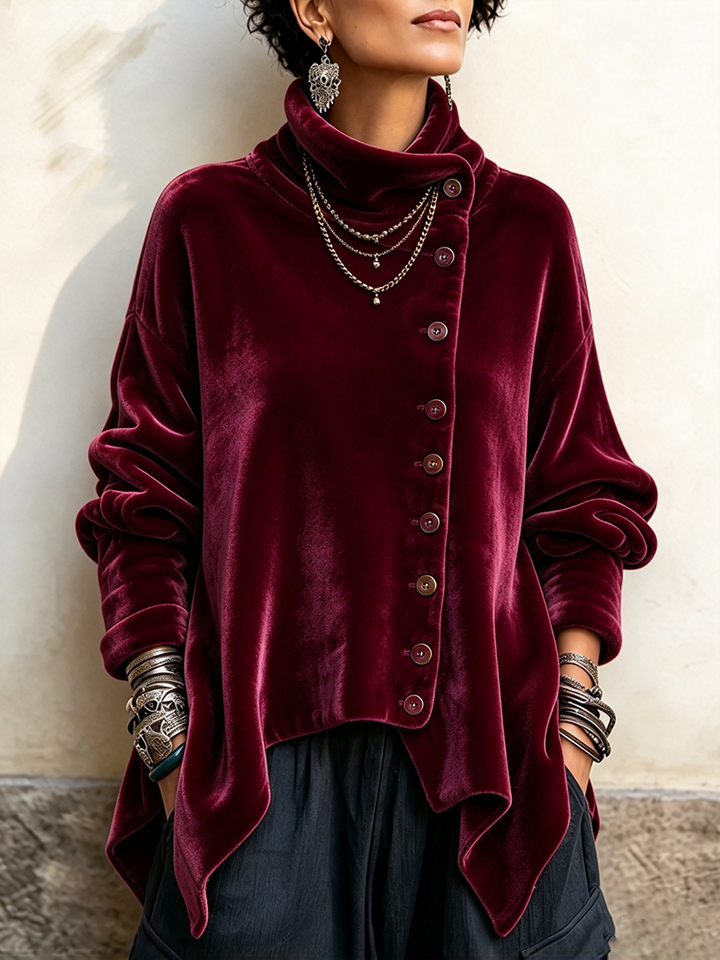 Ginevra | Top elegante a collo alto