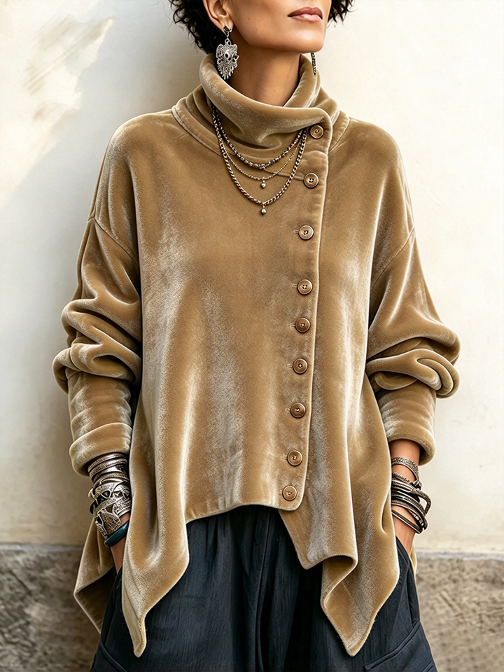 Ginevra | Top elegante a collo alto